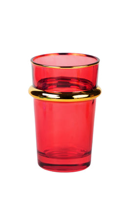 Lot de 6 verres à thé colorés