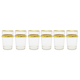 Lot de 6 verres à thé