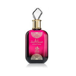 image d'un flacon de parfum rose et doré