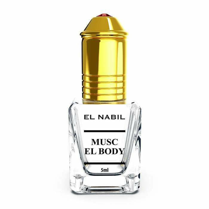 MUSC EL BODY - Sans alcool - EL NABIL - 5 ml – une touche olfactive sophistiquée au quotidien