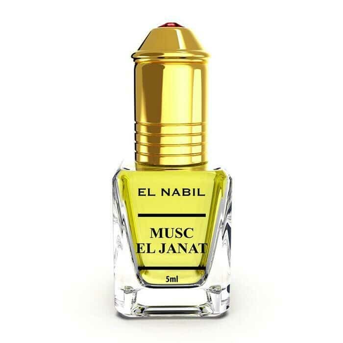 MUSC EL JANAT - Sans alcool - EL NABIL - 5 ml – fragrance élégante, parfaite pour les amateurs de musc