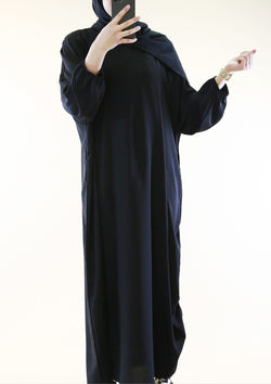 Abaya ample avec manches papillon