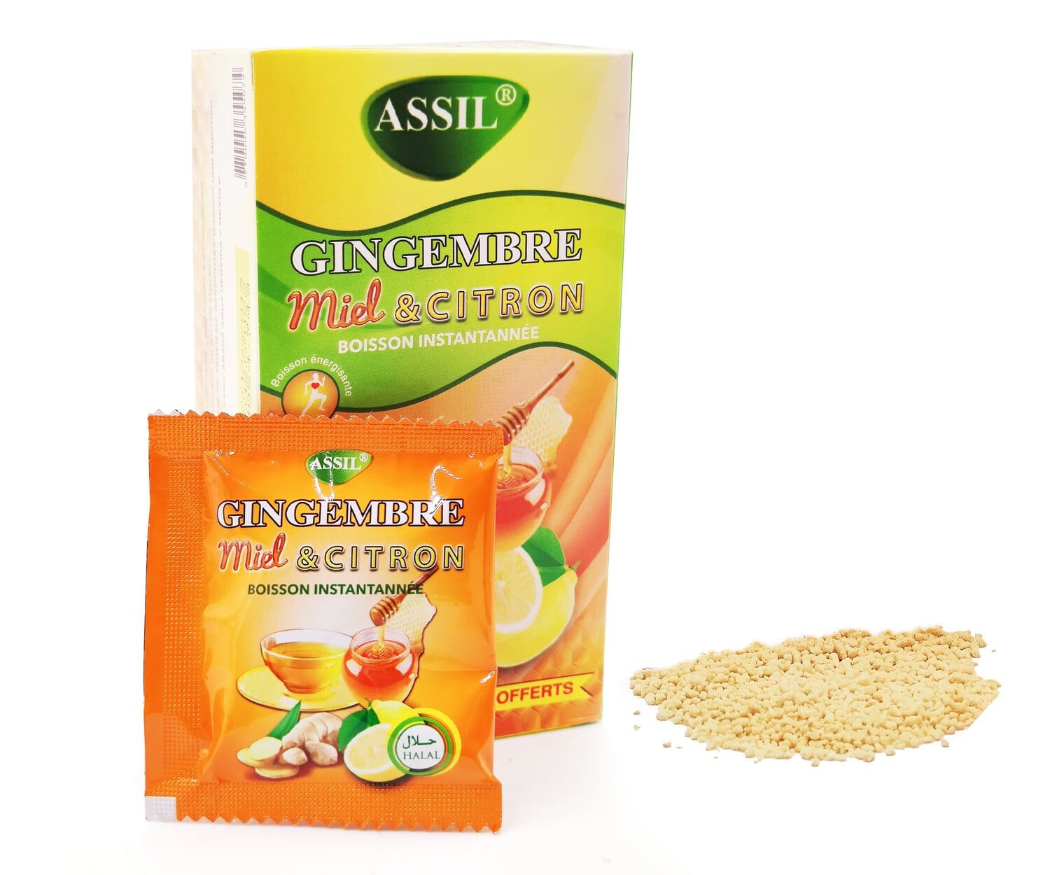 Tisane/boisson instantanée au Gingembre,Miel et Citron