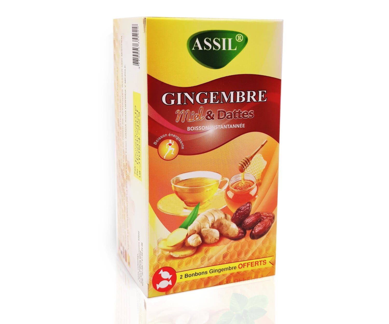 Tisane/boisson instantanée Gingembre - Miel et Datte. 100% Naturelle