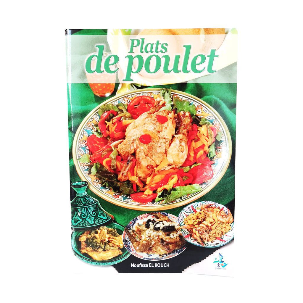Ouvrage intitulé « Livre de cuisine : Plats de poulet - Noufissa El-Kouch », idéal pour approfondir sa foi