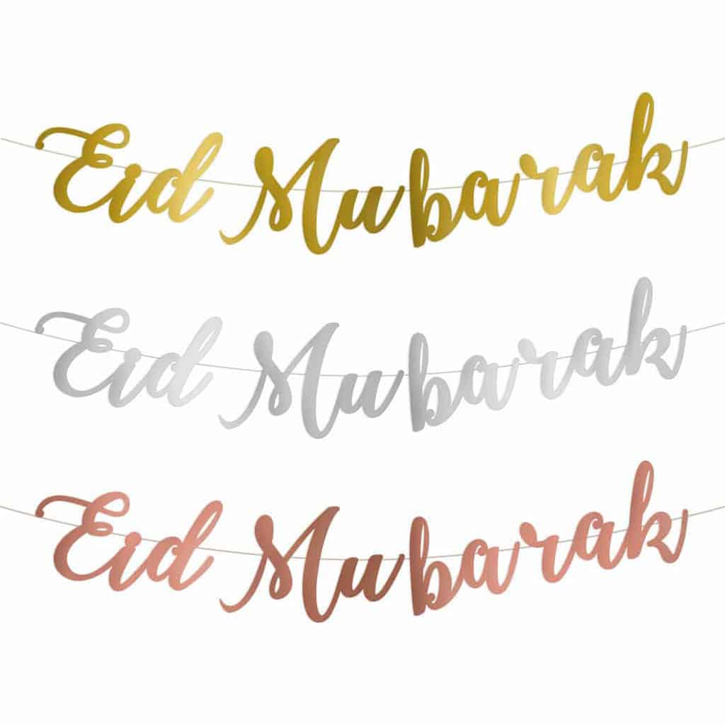 Guirlande - Eid Mubarak - Différentes Couleurs – produit proposé sur Souk Dubaï