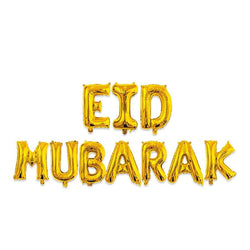 Ballons lettre Eid Mubarak