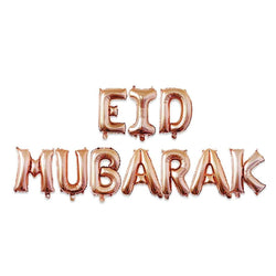 Ballons lettre Eid Mubarak