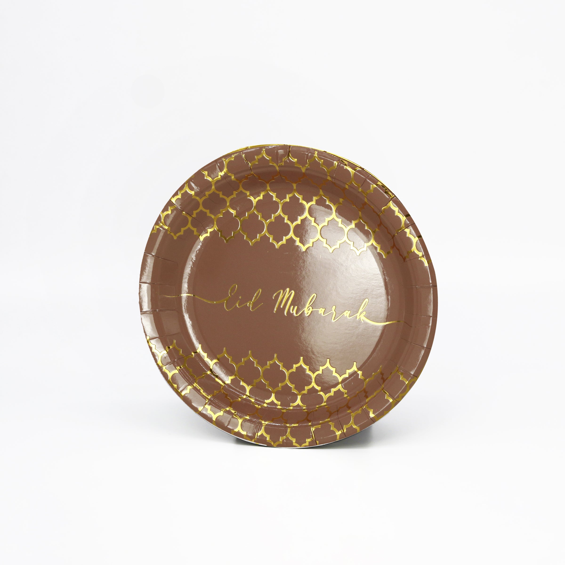 Assiettes " Eid Mubarak " - Lot de 6 pièces - Différents modèles – produit proposé sur Souk Dubaï