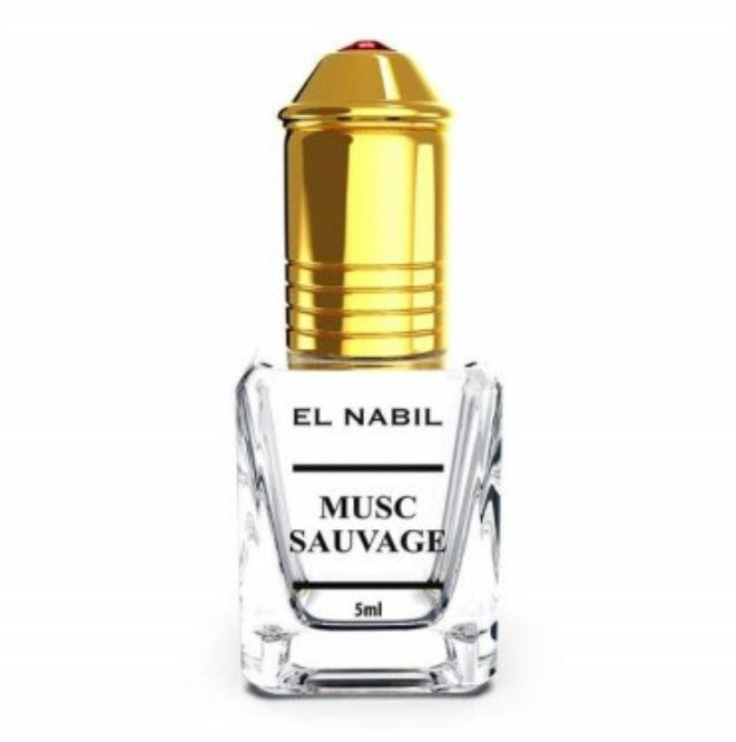 MUSC SAUVAGE - Sans Alcool – EL NABIL - 5 ml – une touche olfactive sophistiquée au quotidien