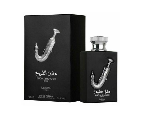 Eau de parfum Ishq Al Shuyukh Silver - Lattafa Pride – fragrance élégante, parfaite pour les amateurs de musc