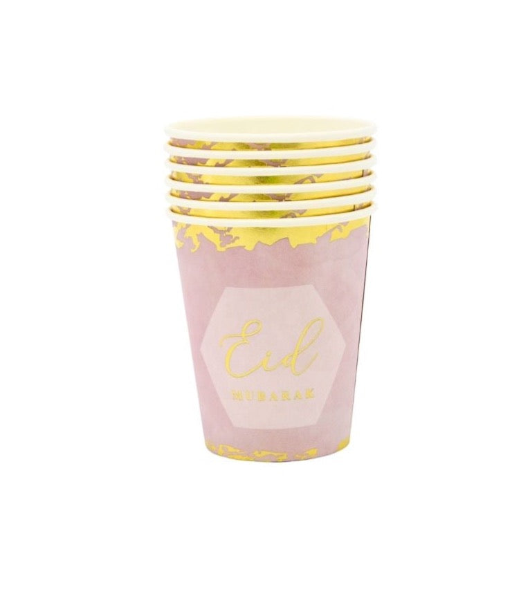 Gobelets Eid Mubarak - 6 pièces – produit proposé sur Souk Dubaï