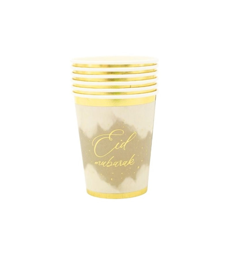 Gobelets Eid Mubarak - 6 pièces – produit proposé sur Souk Dubaï