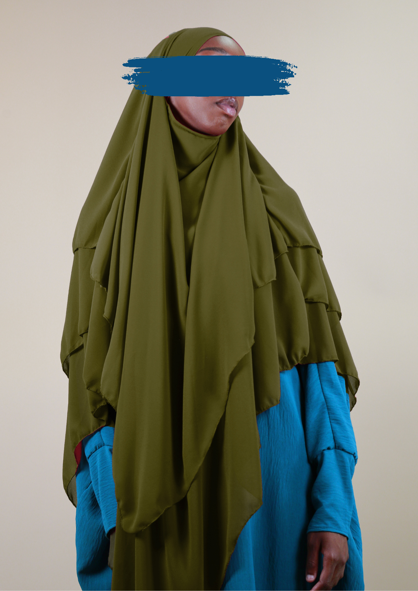 Khimar 3 voiles Élégance