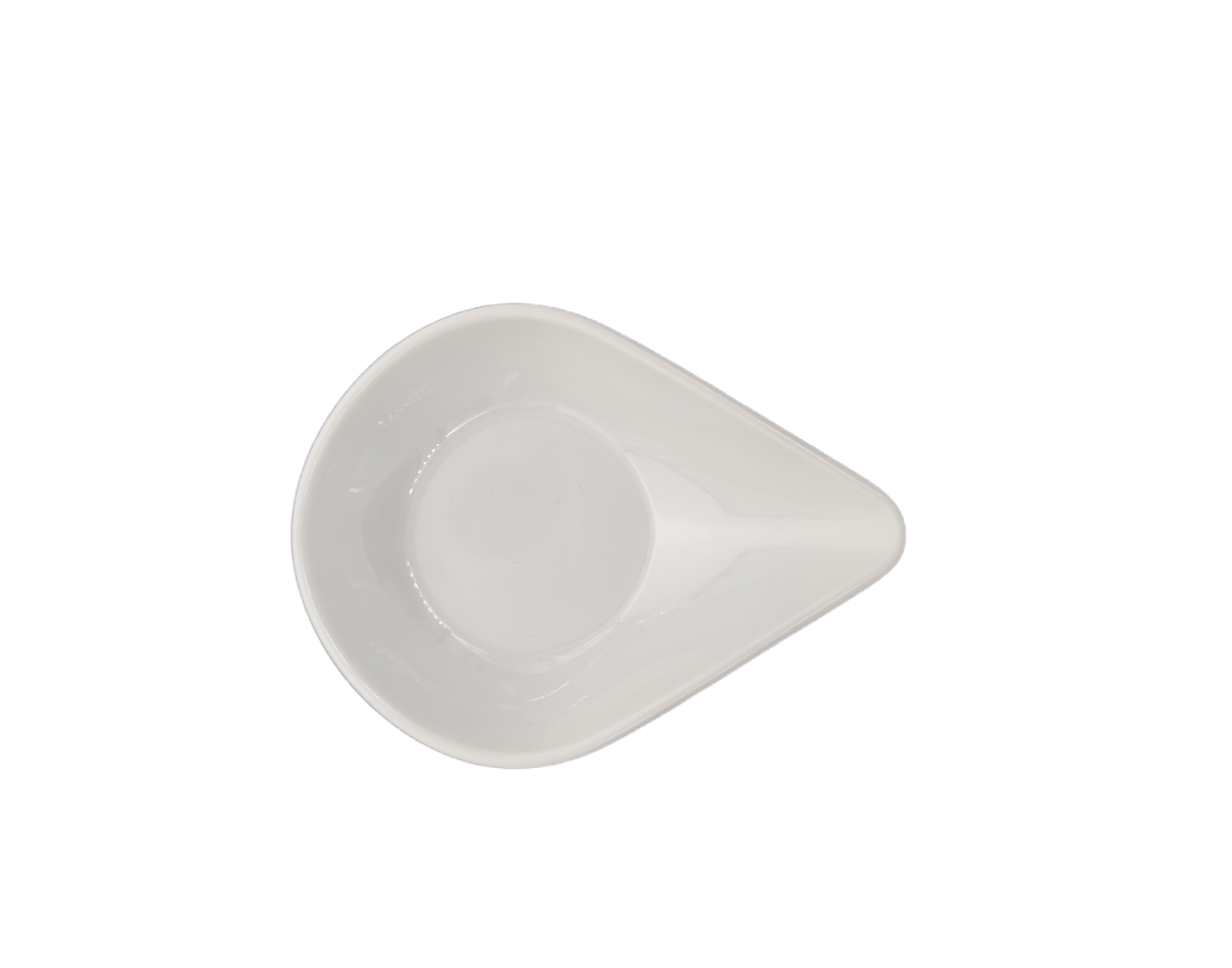 Small white plastic dish