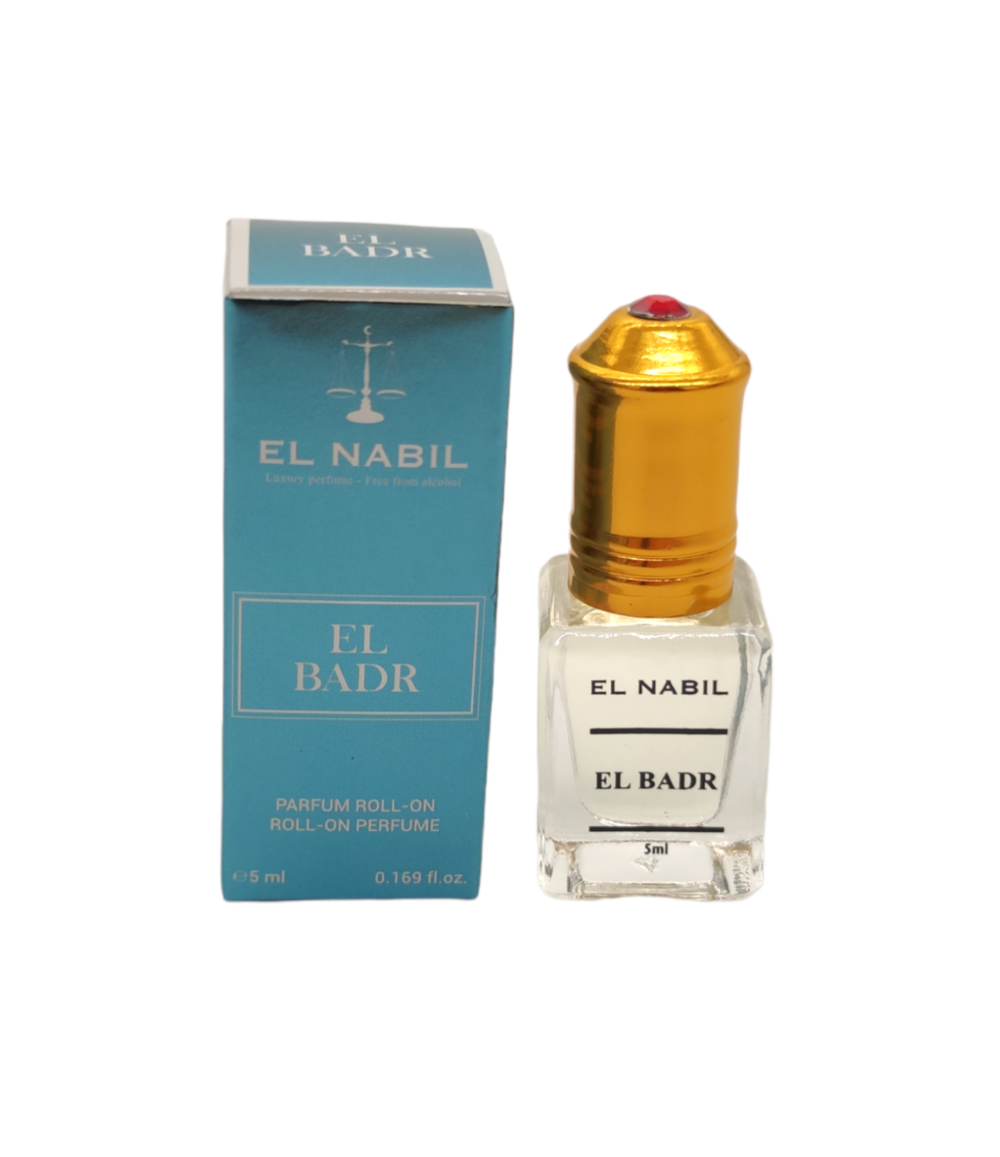 Musc EL BADR - Sans Alcool - EL NABIL - 5 ml – parfum concentré aux notes boisées ou florales
