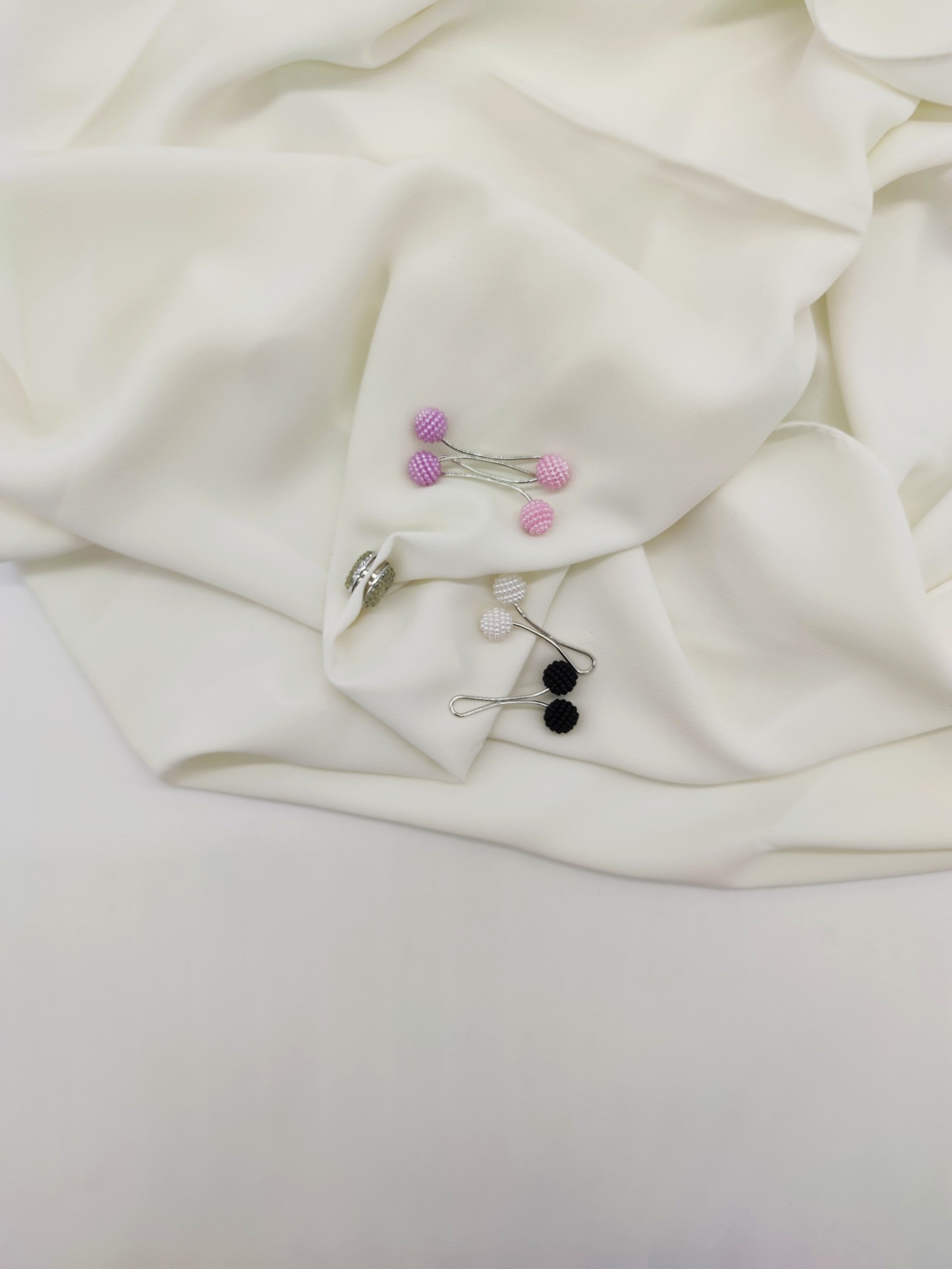 Pinces Hijab + Pince aimant Blanc