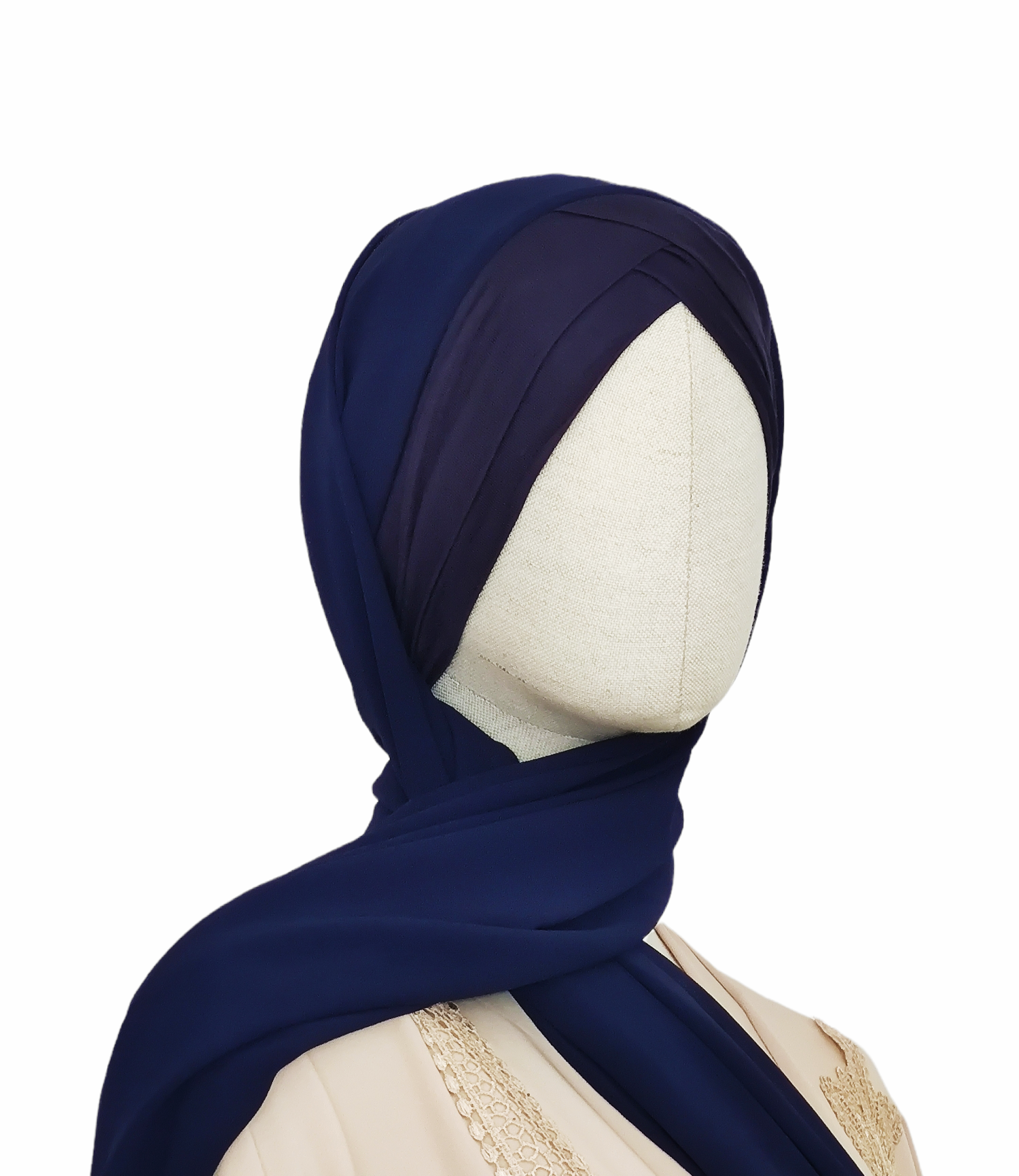 Hijab mousseline 2 bandes