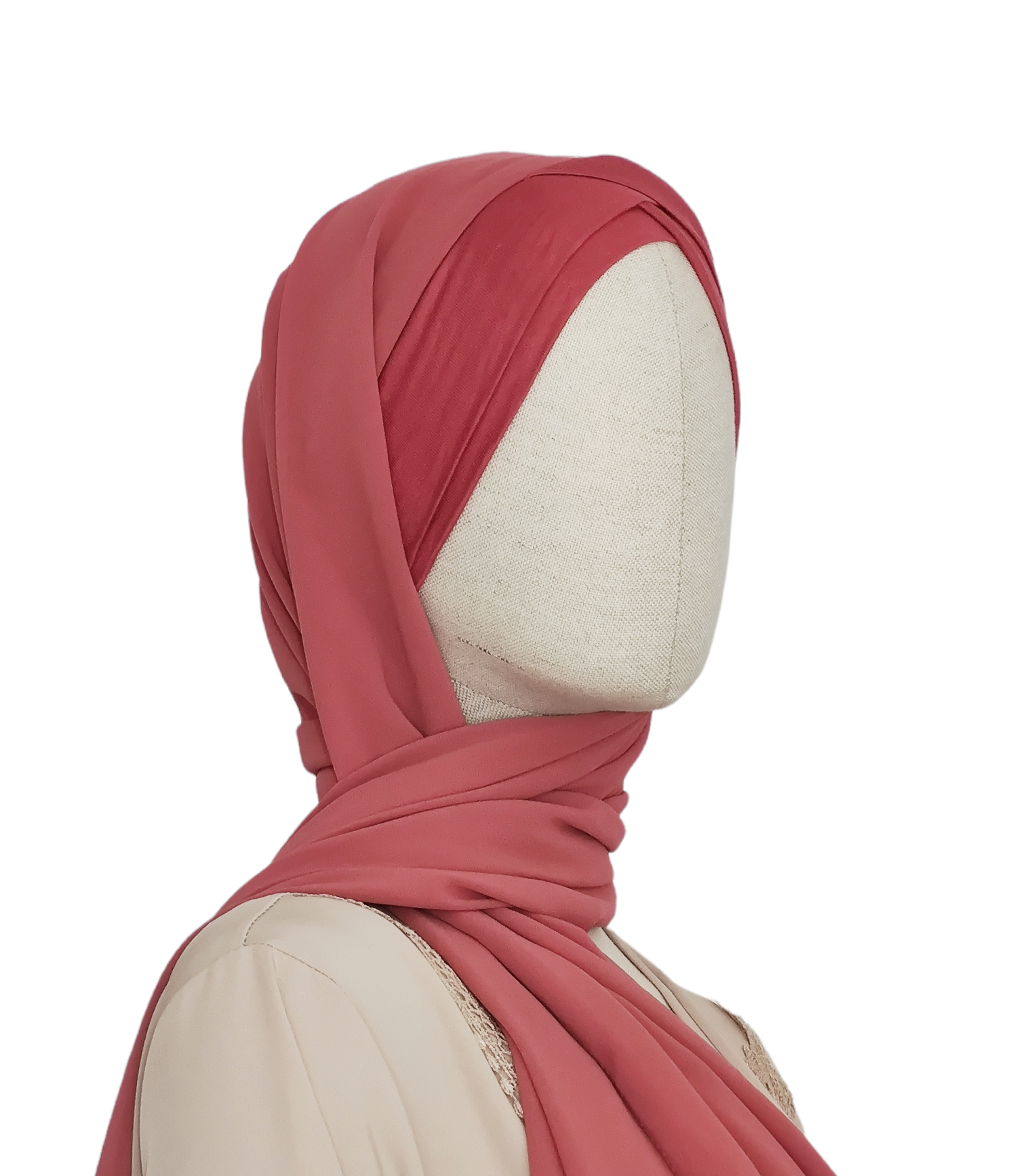 Hijab mousseline 2 bandes