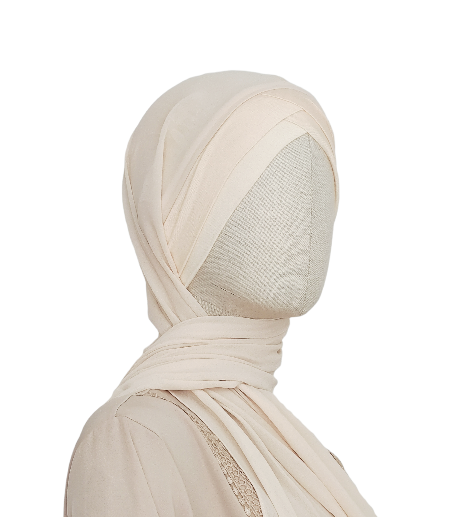 Hijab mousseline 2 bandes