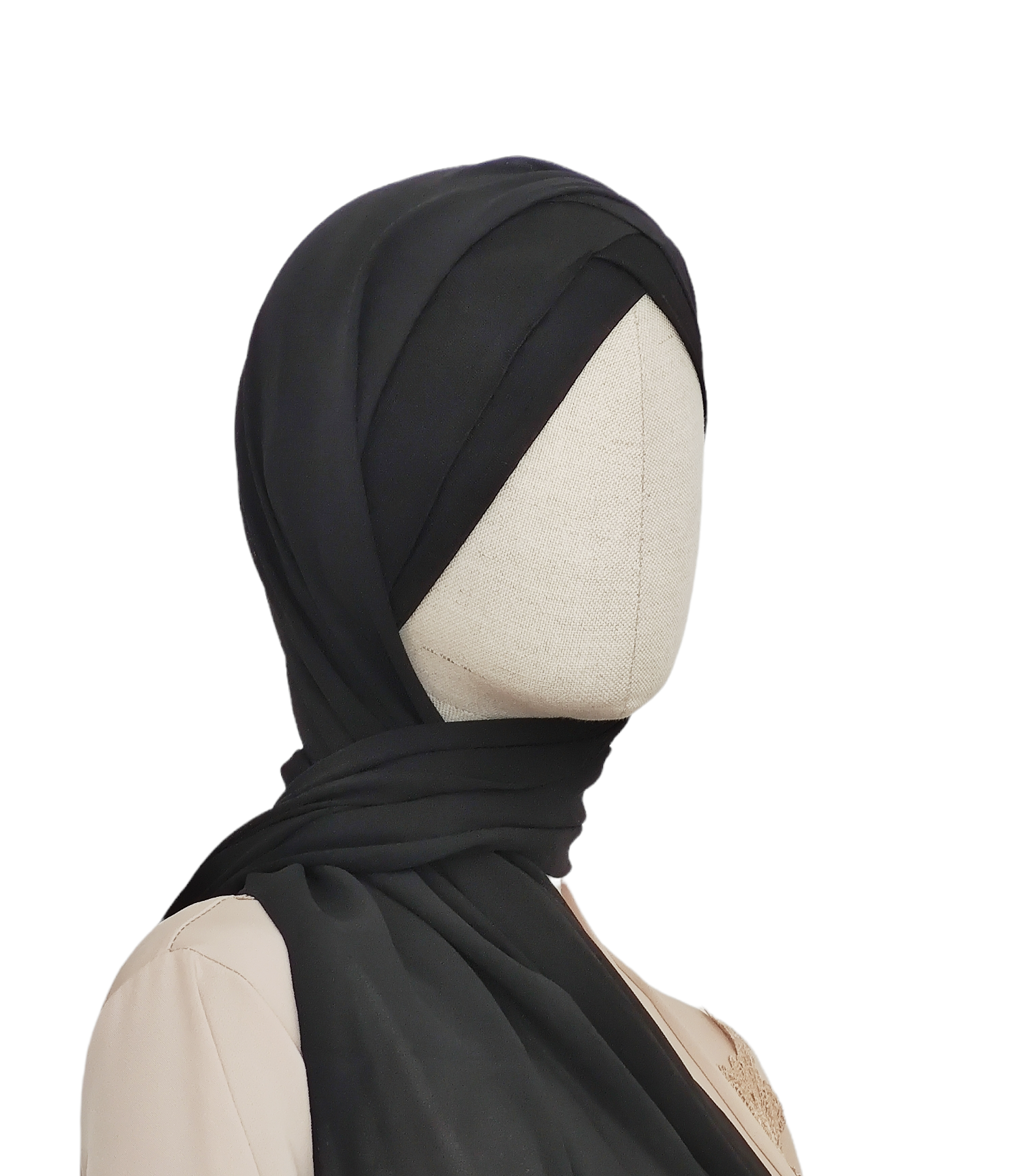Hijab mousseline 2 bandes