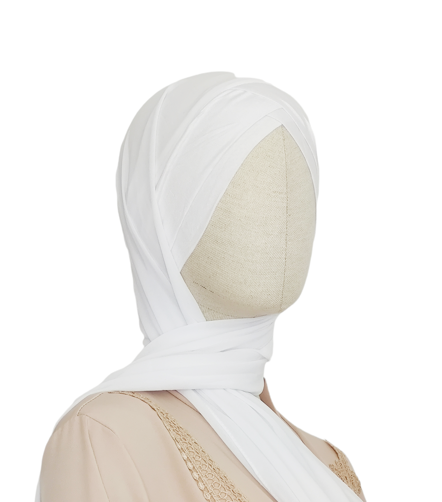 Hijab mousseline 2 bandes