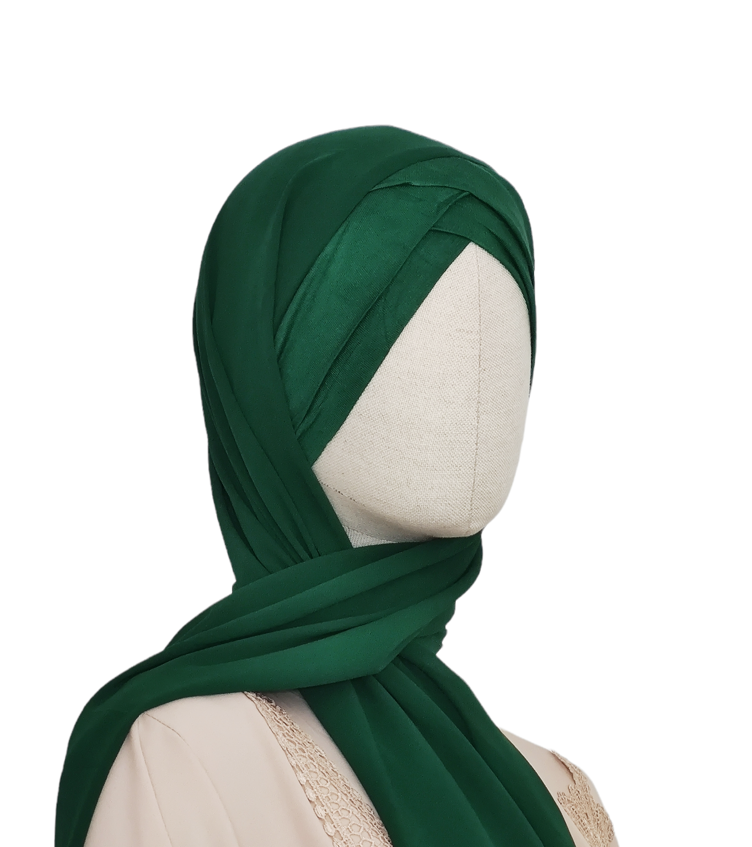 Hijab mousseline 2 bandes