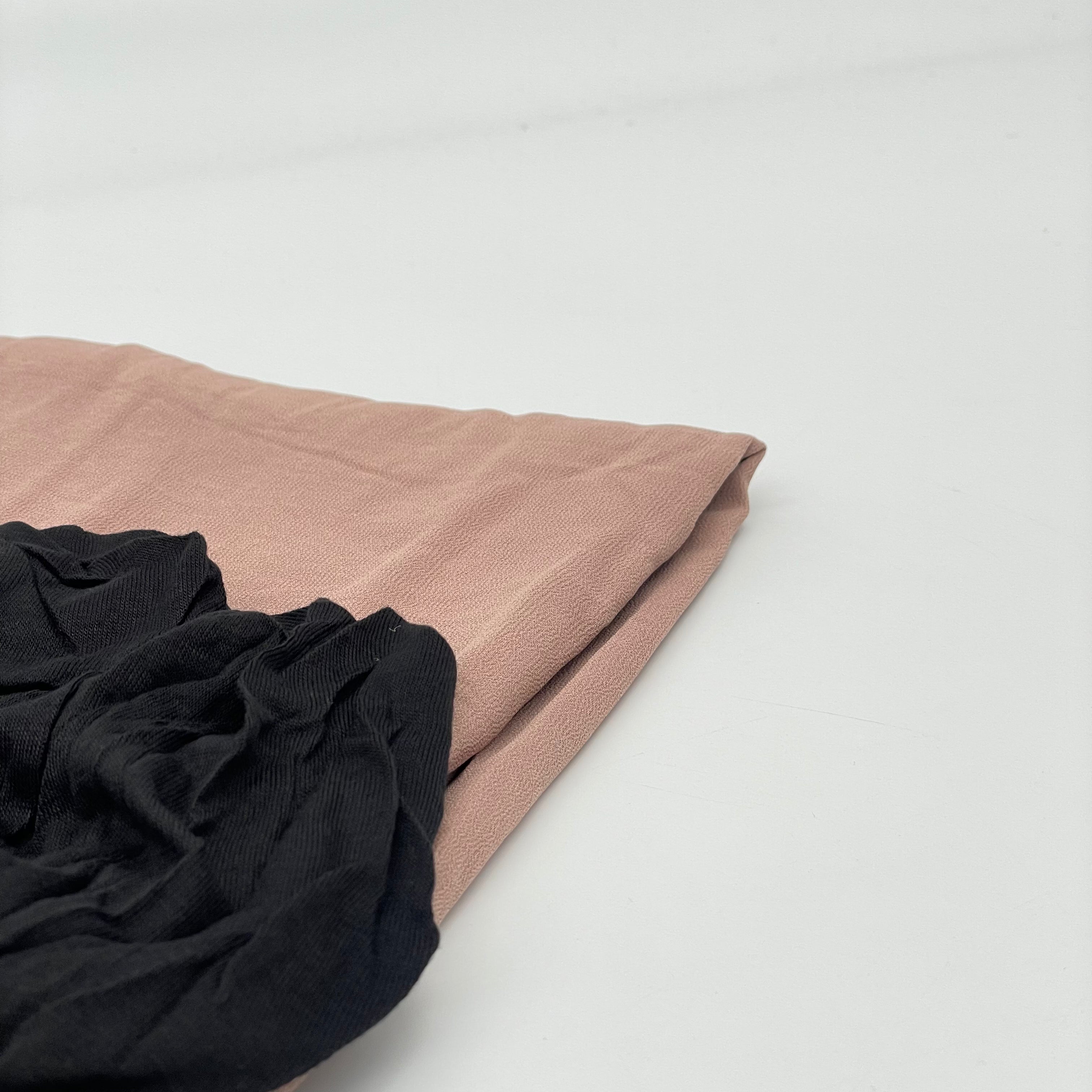 Hijab mousseline avec bonnet à nouer