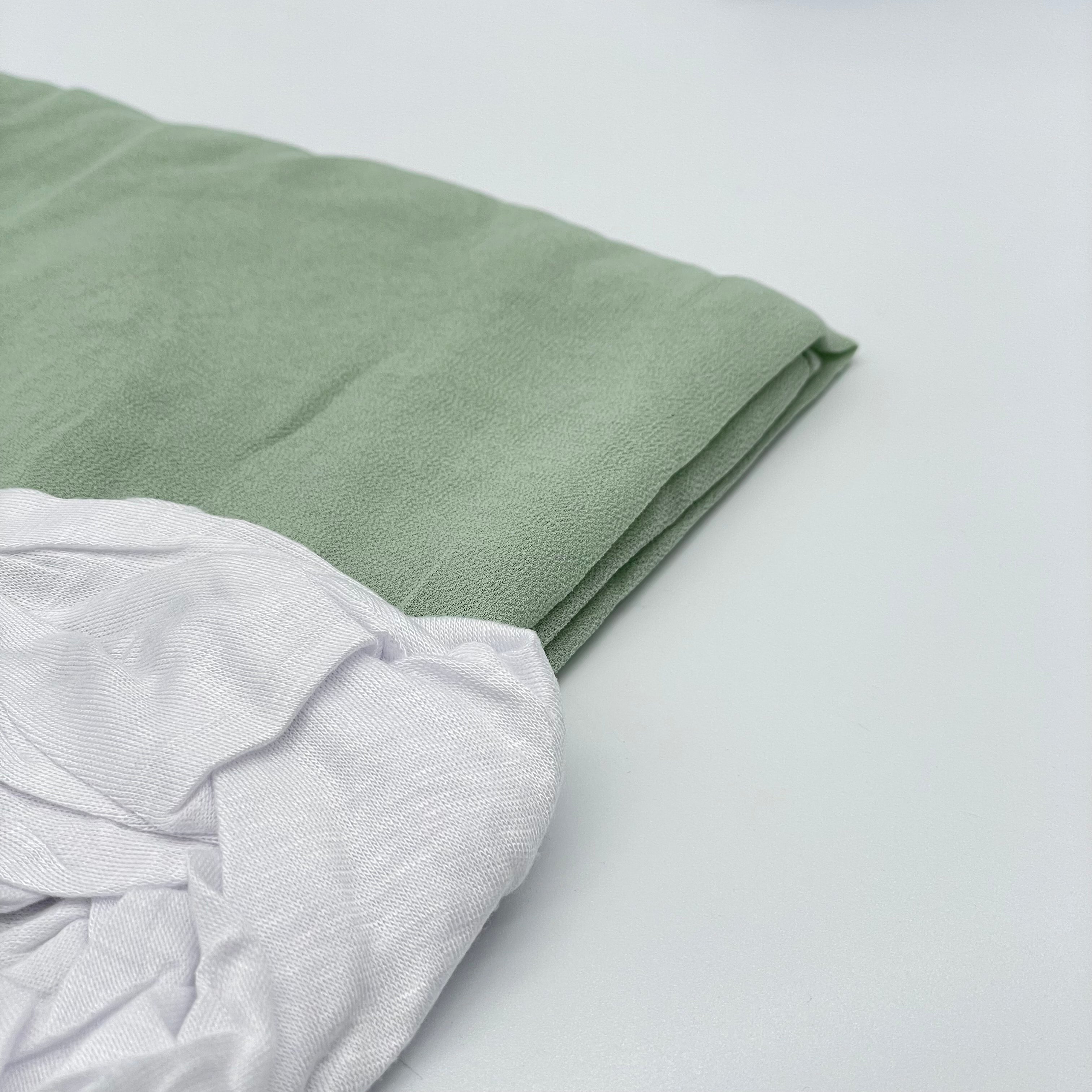 Hijab mousseline avec bonnet à nouer