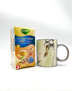 Pack Tea - Tea of ​​your choice + Silver or Gold Marble Mug