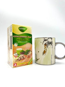 Pack Tea - Tea of ​​your choice + Silver or Gold Marble Mug