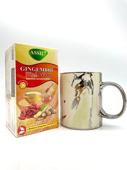 Pack Tea - Tea of ​​your choice + Silver or Gold Marble Mug