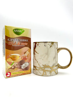 Pack Tea - Tea of ​​your choice + Silver or Gold Marble Mug