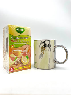 Pack Tea - Tea of ​​your choice + Silver or Gold Marble Mug