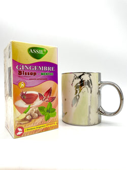 Pack Tea - Tea of ​​your choice + Silver or Gold Marble Mug