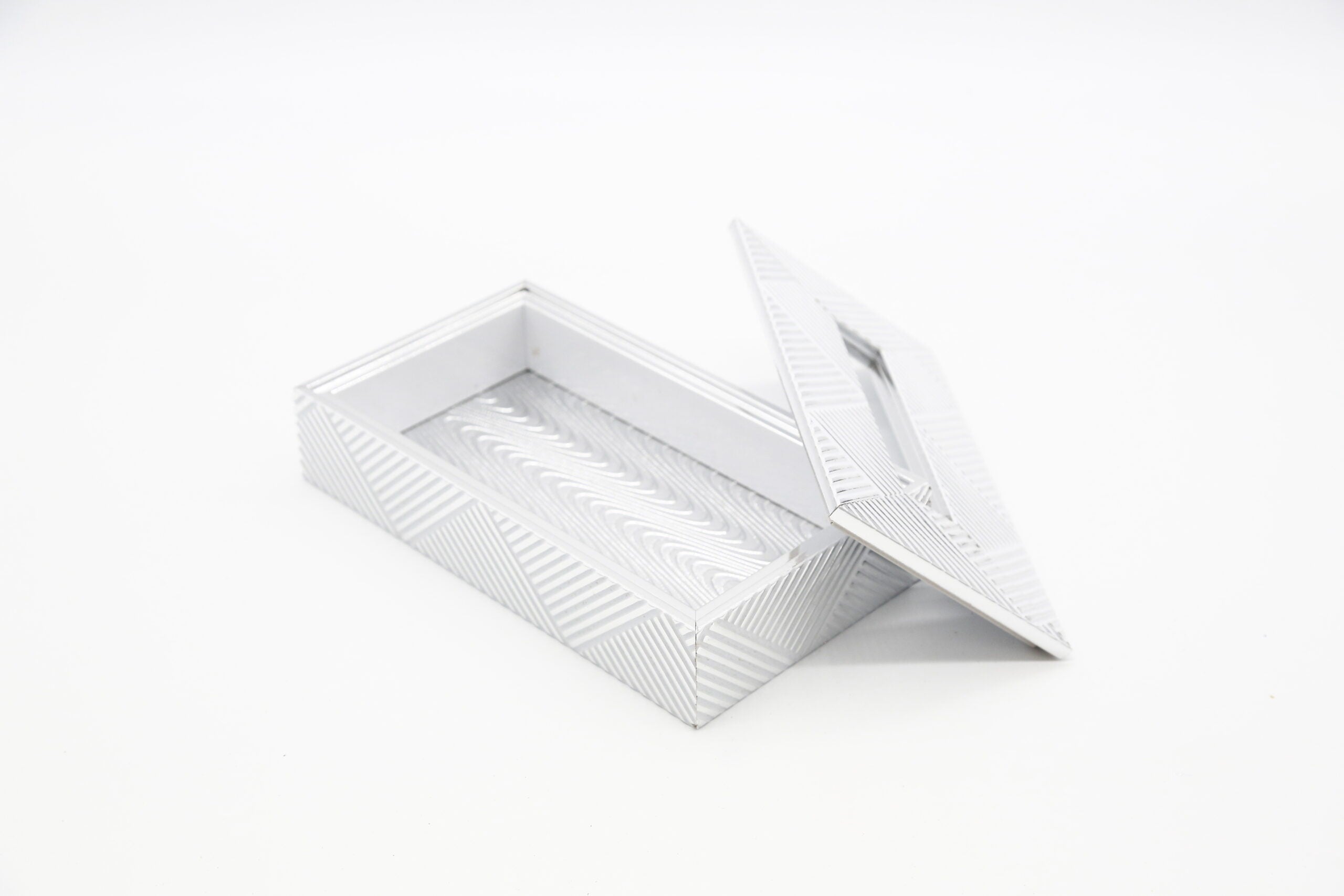 Boîte à serviettes ou mouchoirs décorative avec rayures