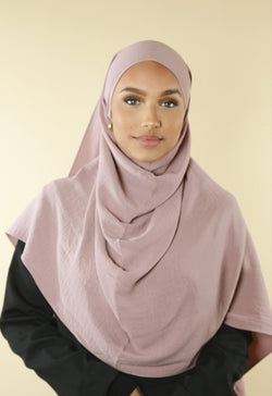 HIJAB JAZZ VIEUX ROSE CLAIR VOILE, FOULARD