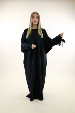 Abaya with tie sleeves Aylin