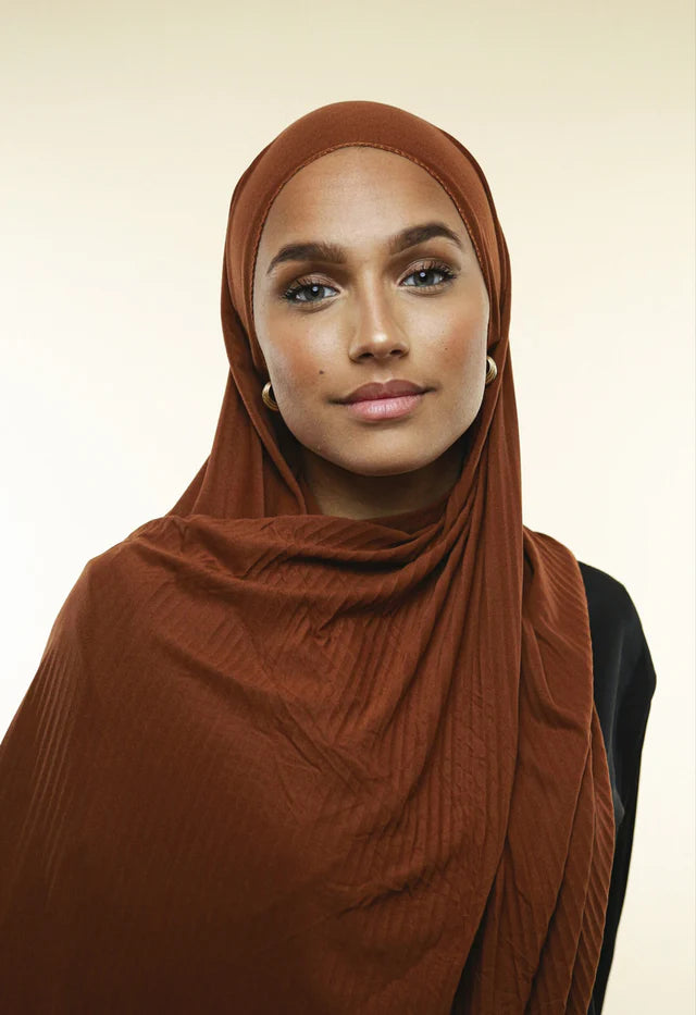 Mon bouquet hijab 1 voile - Jersey à rayure