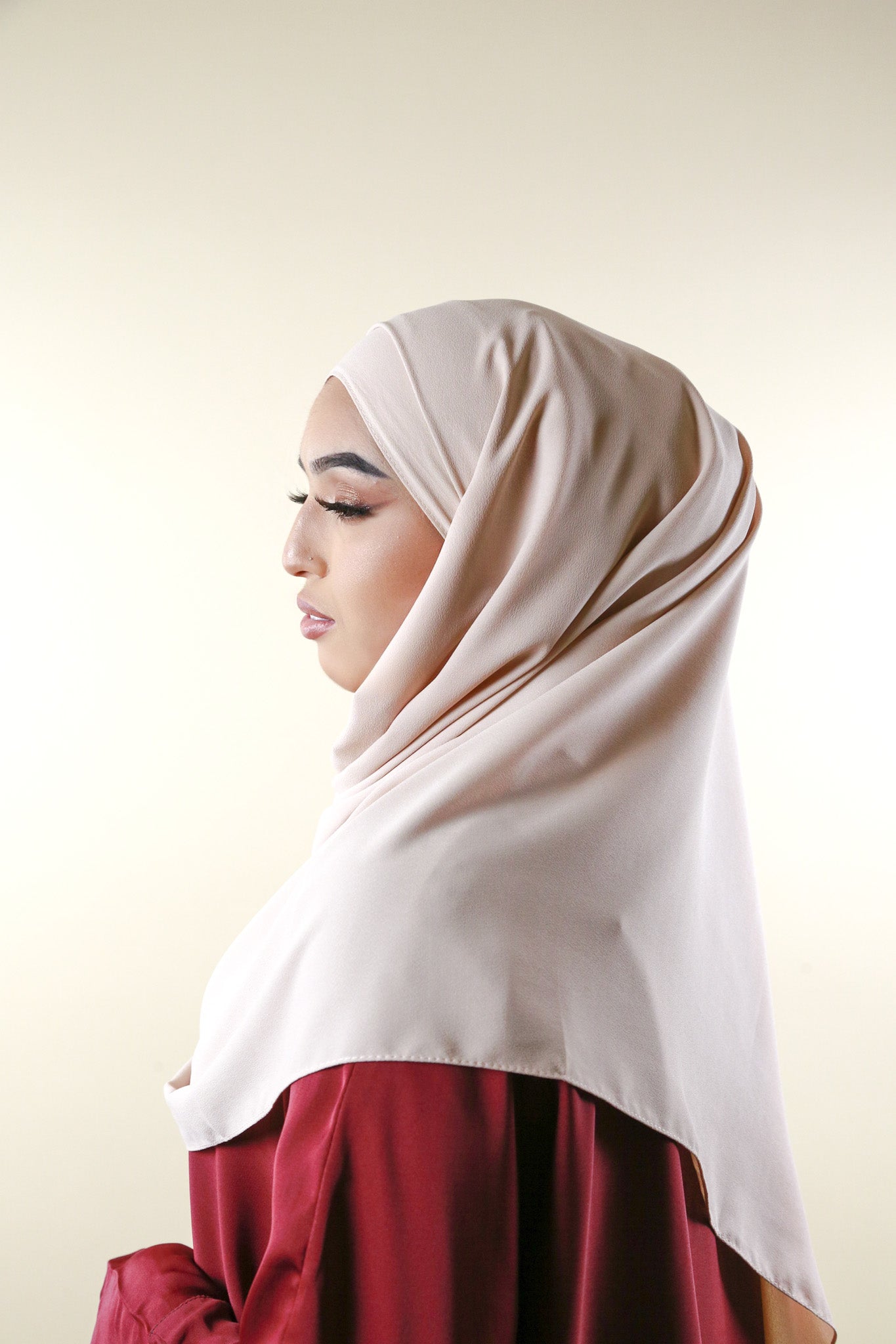 Hijab mousseline opaque 200 x 70 cm